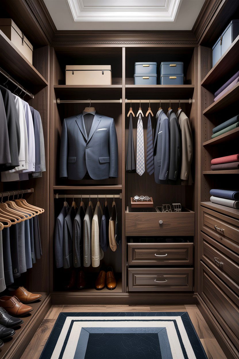 Mens Walk In Closet - 30 bedroom walk-in closet ideas