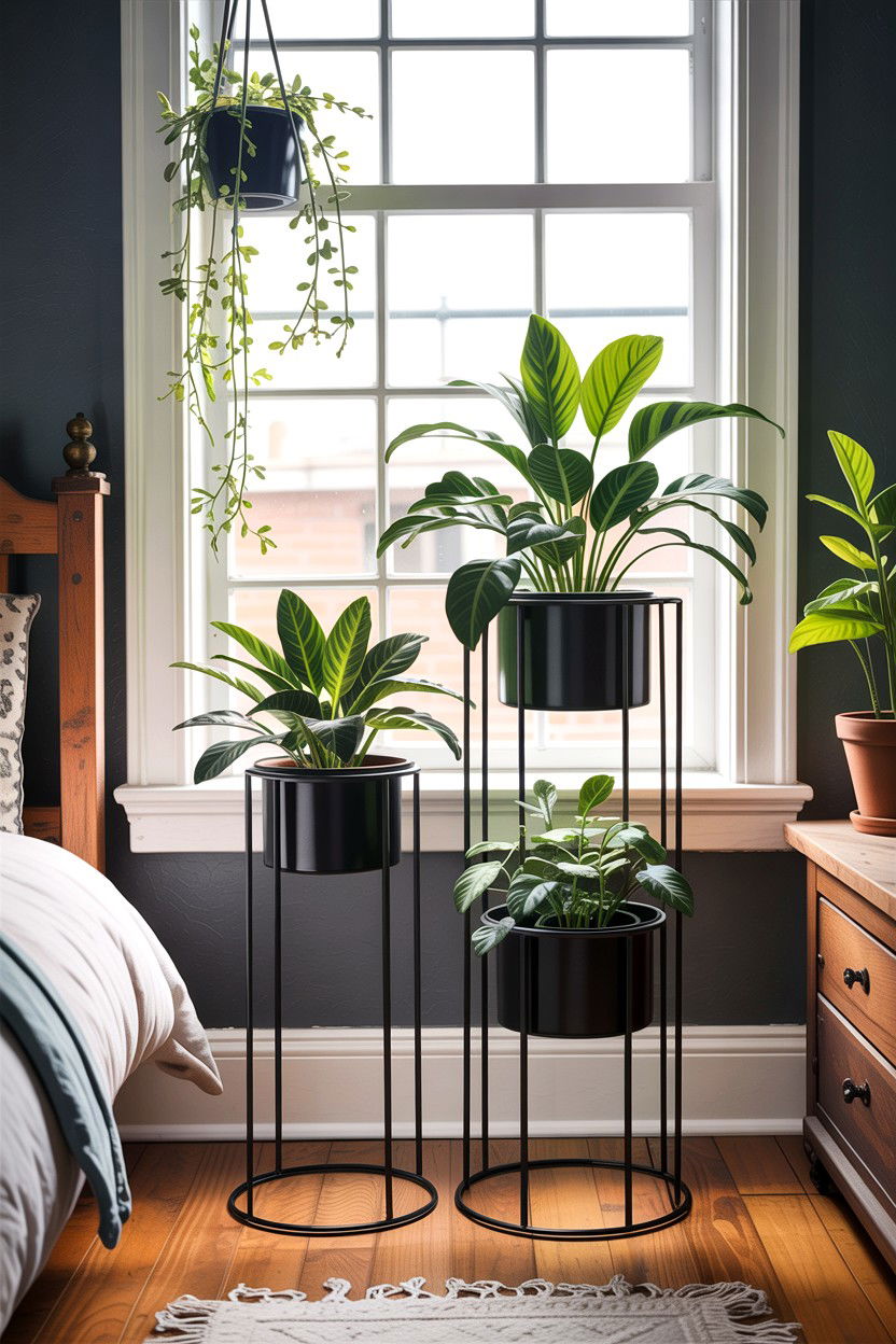 Metal Nesting Plant Stands - 30 bedroom plant stands