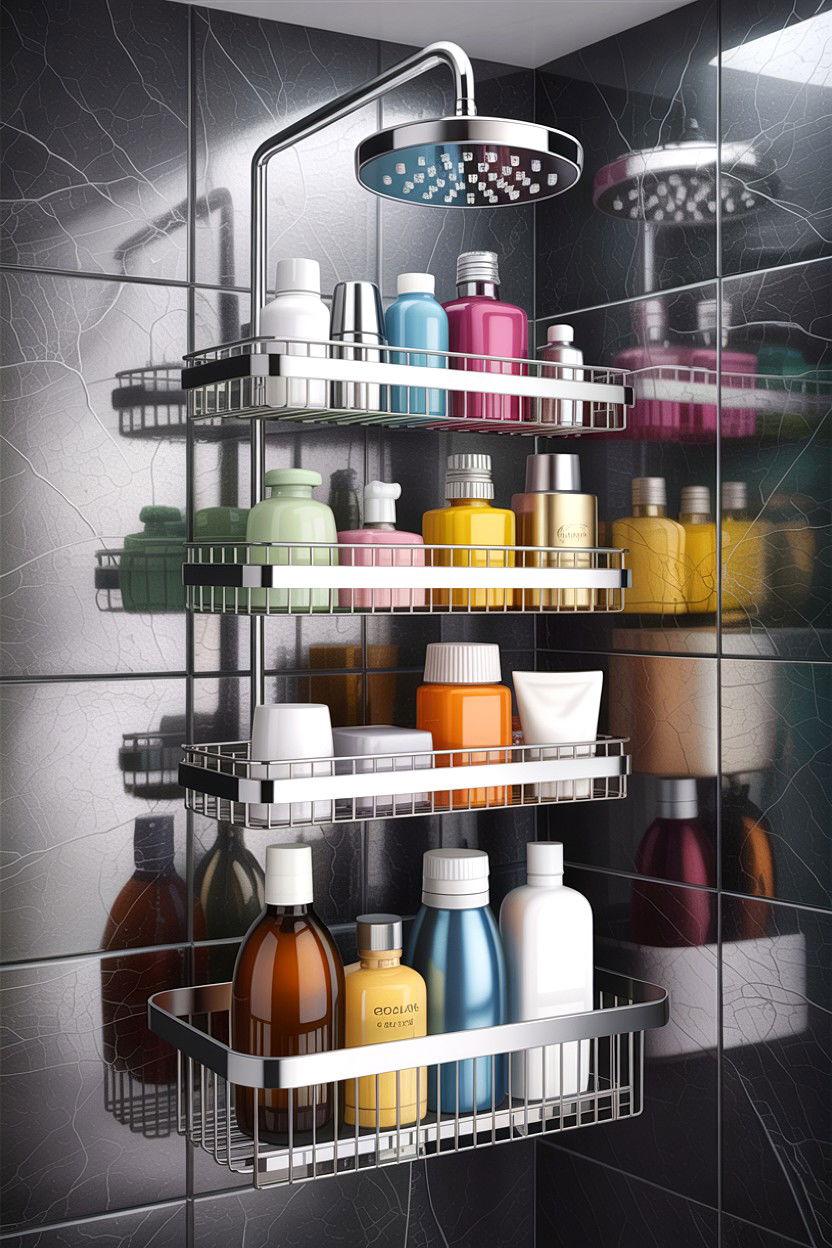 Metal Shower Caddy - 30 guest bathroom essentials