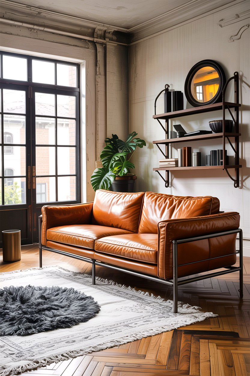 Metallic Frame Sofa - 30 living room Italian furniture ideas