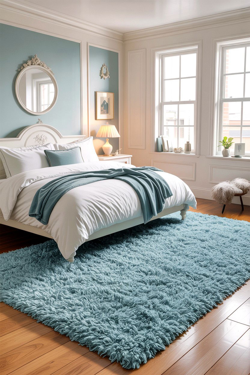 Microfiber Shag Rug - 30 bedroom shag rugs