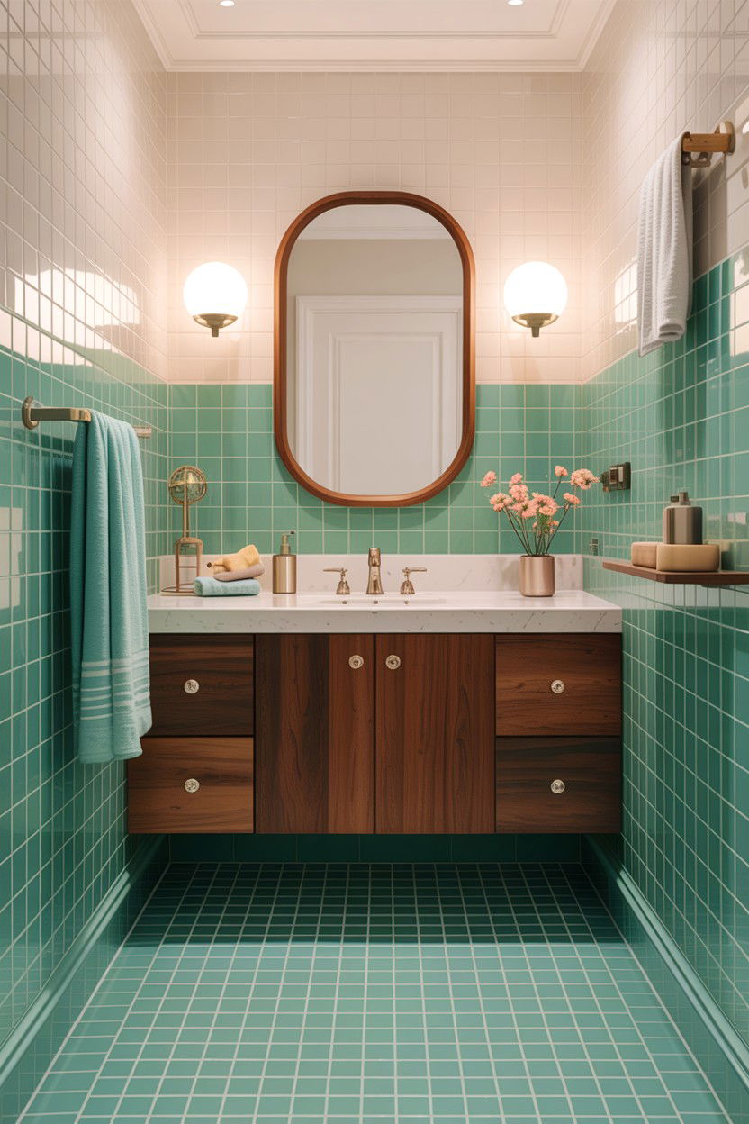 Mid Century Bathroom Floor - 30 heated bathroom floor ideas