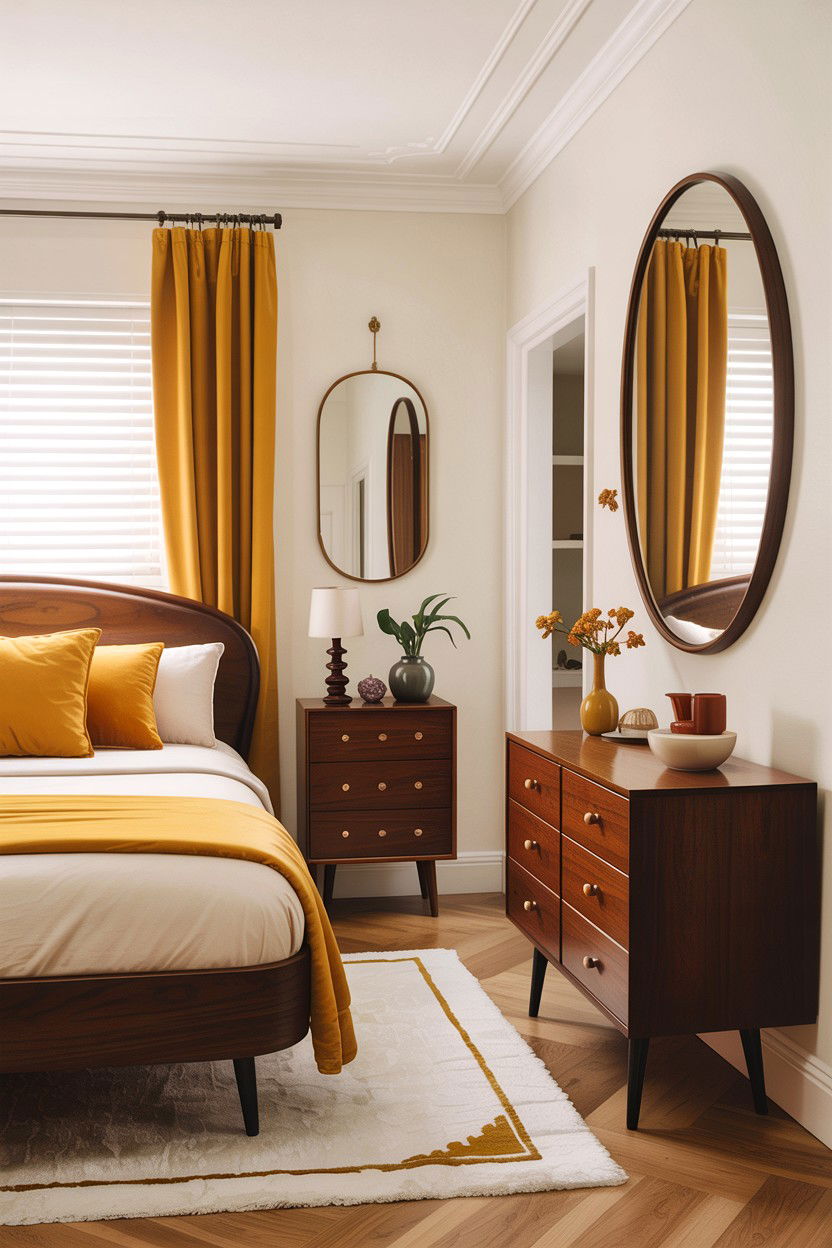 Mid Century Bedroom - 30 feminine bedroom ideas