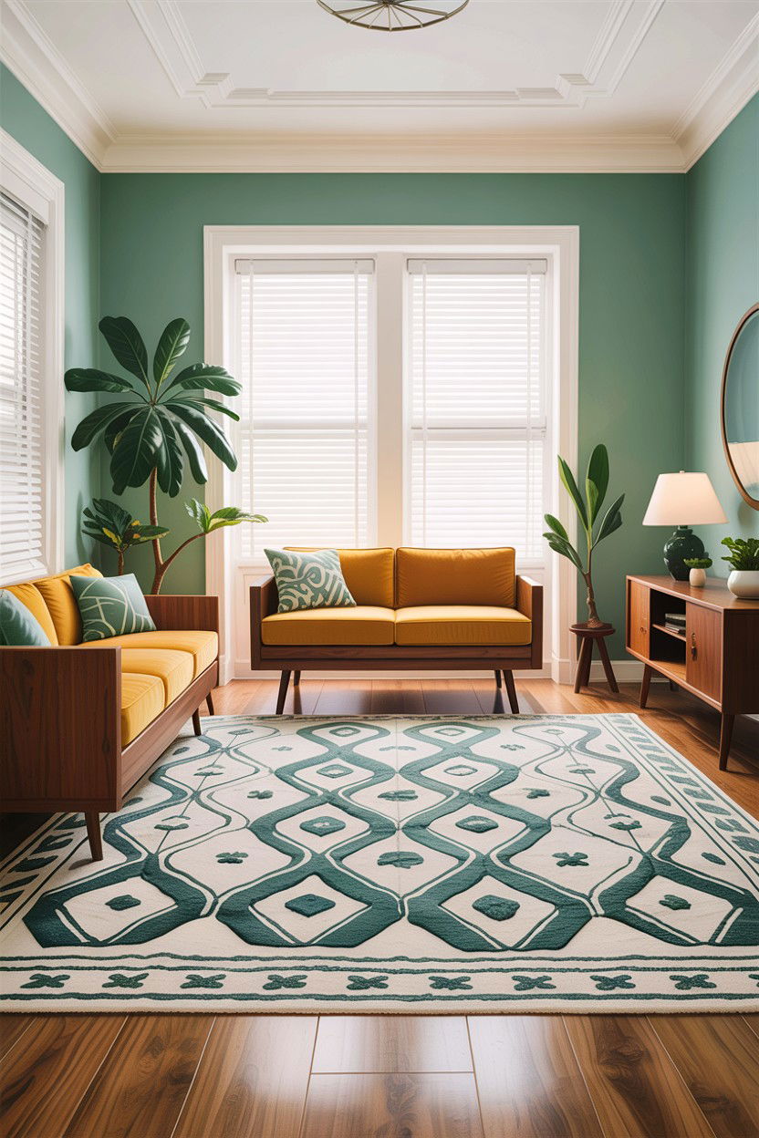 Mid Century Coastal Living Room - 30 beach house living room ideas