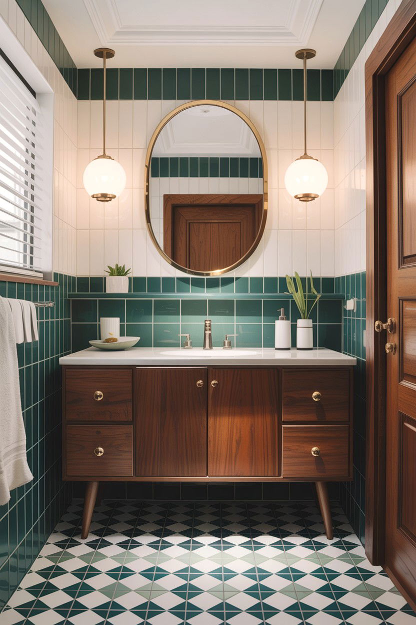 Mid Century Modern Bathroom - 30 HGTV bathroom ideas