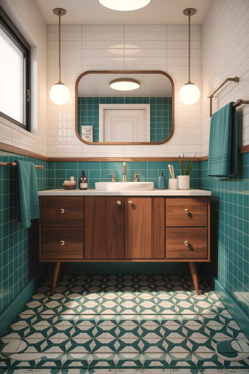 Mid Century Modern Bathroom - 30 jaw-dropping bathroom ideas