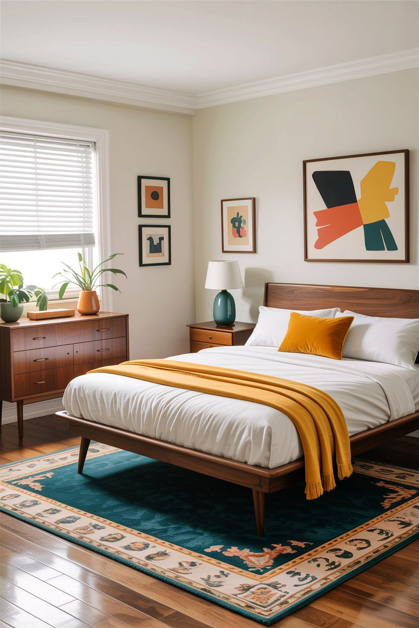 Mid Century Modern Bedroom - 30 bedroom photography ideas