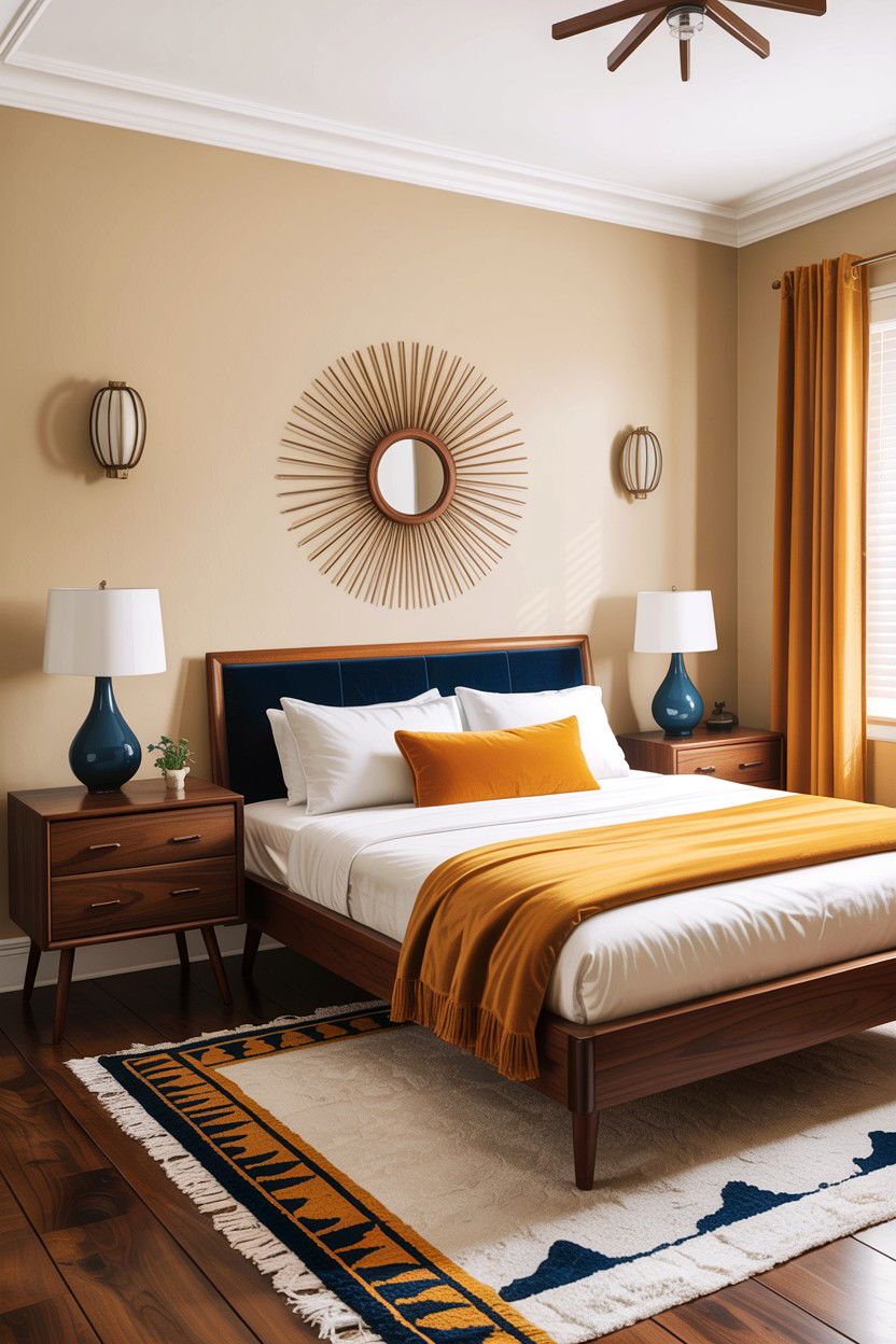 Mid Century Modern Beige Bedroom - 30 bedroom beige walls