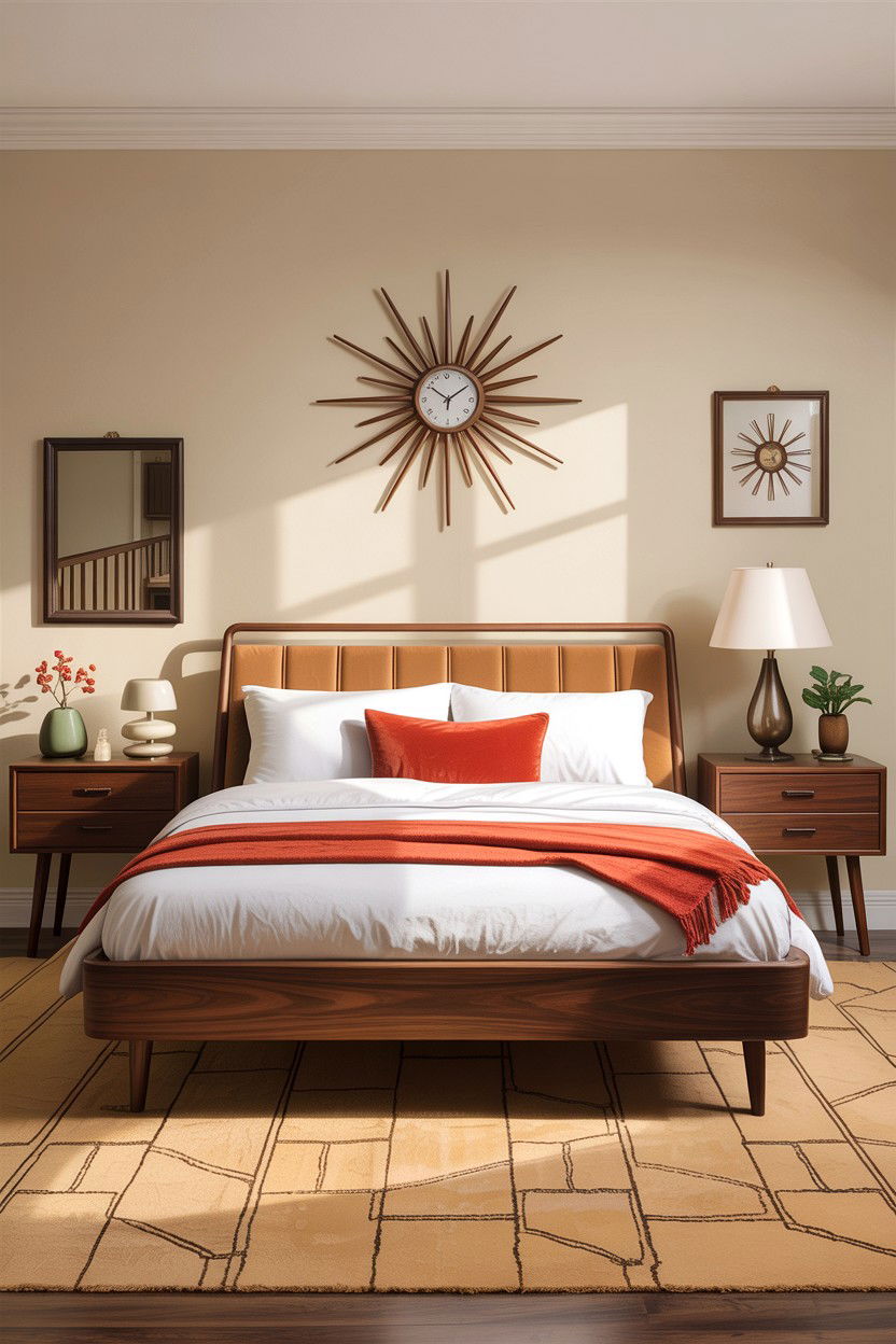 Mid Century Modern Beige Bedroom - 30 warm beige bedroom ideas