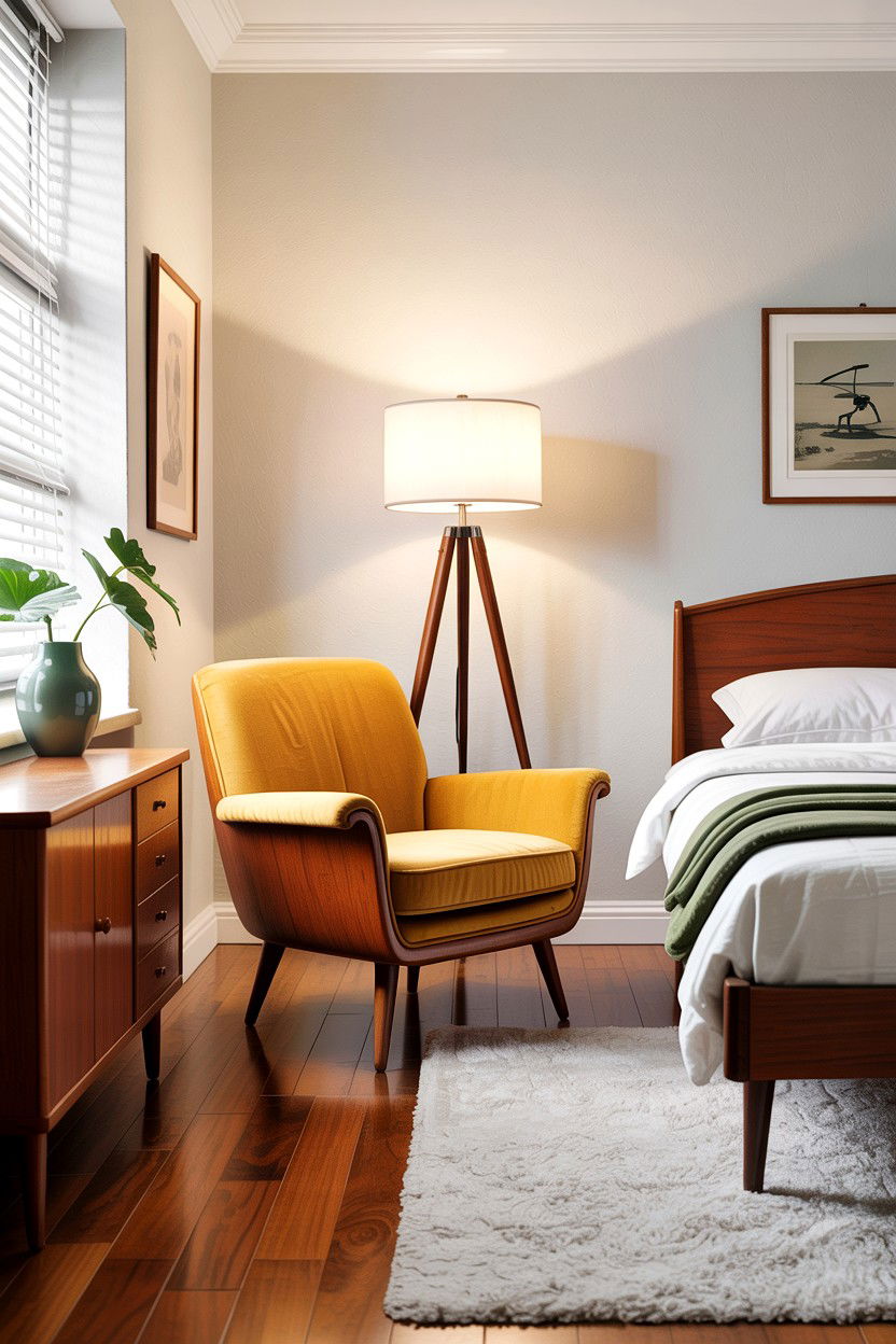 Mid Century Modern Chair - 30 Swedish bedroom ideas