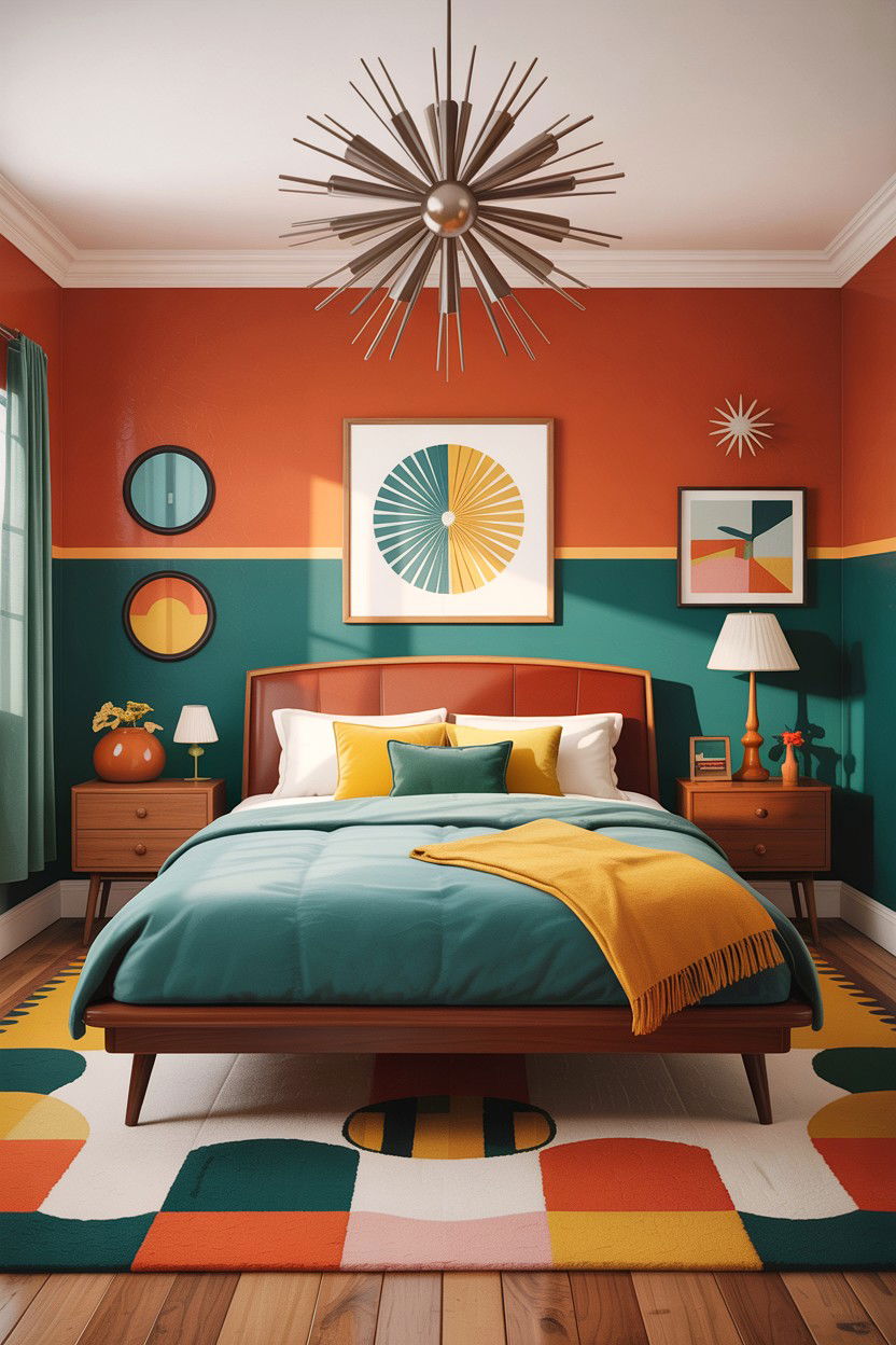 Mid Century Modern Cherry Bedroom - 30 bedroom cherry furniture ideas