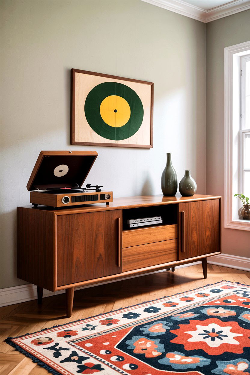 Mid Century Modern Credenza - 30 living room credenza ideas