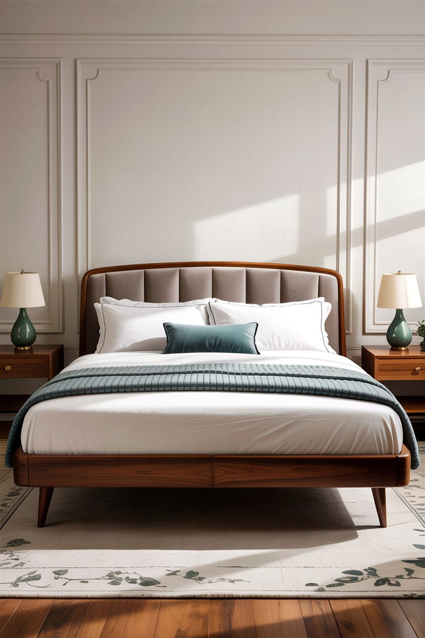 Mid Century Modern Headboard - 30 bedroom headboard ideas