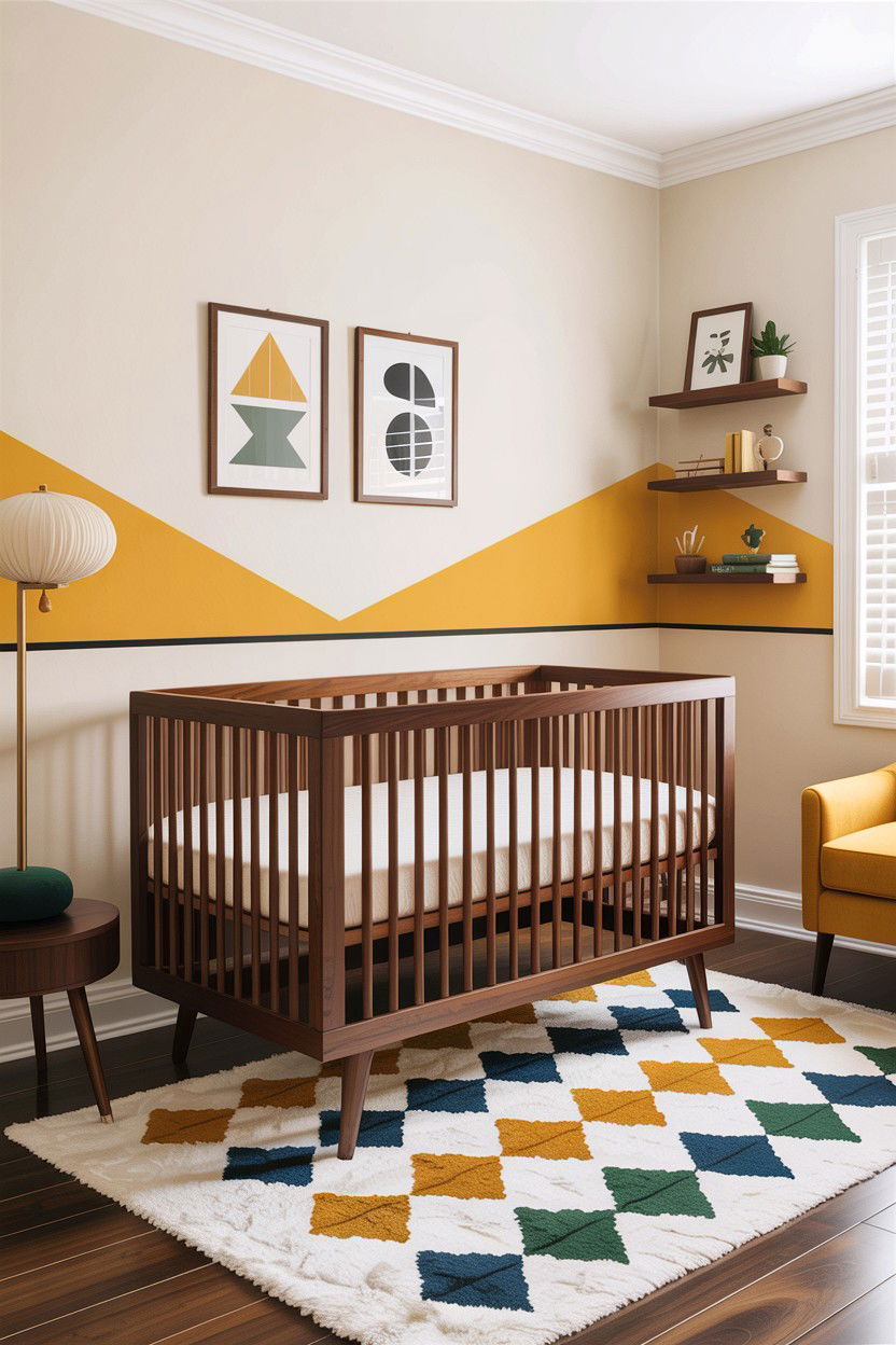 Mid Century Modern Nursery - 30 infant bedroom ideas