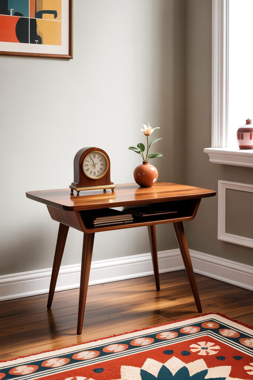 Mid Century Modern Side Table - 30 living room accent table ideas