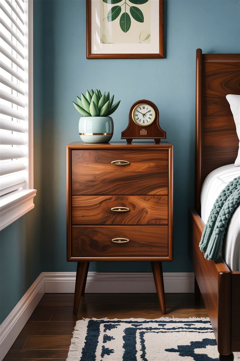 Mid Century Modern Tall Nightstand - 30 bedroom tall nightstands