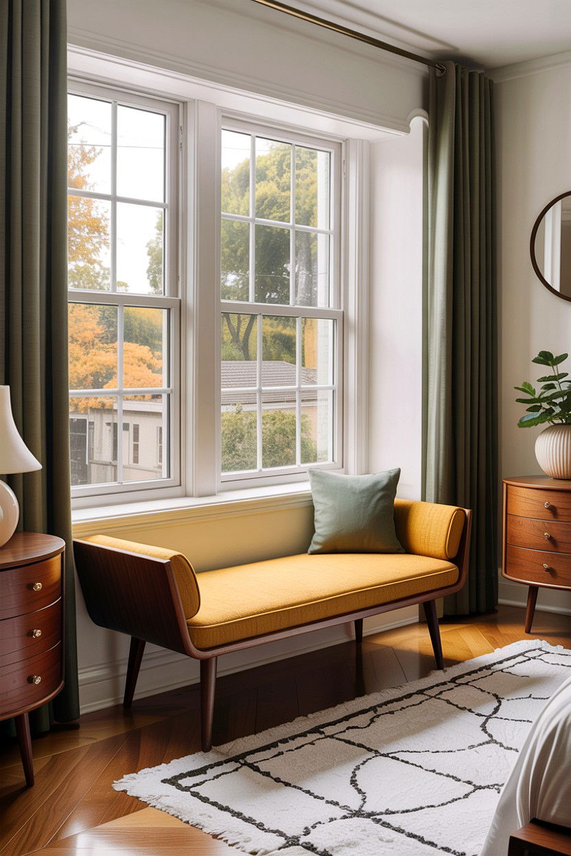 Mid Century Modern Window Bench - 30 bedroom window benches