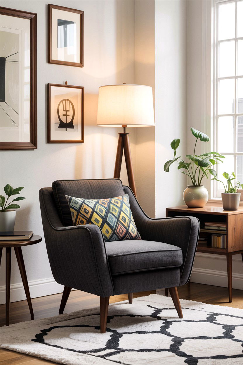 Mid century modern armchair - 30 living room accent chairs