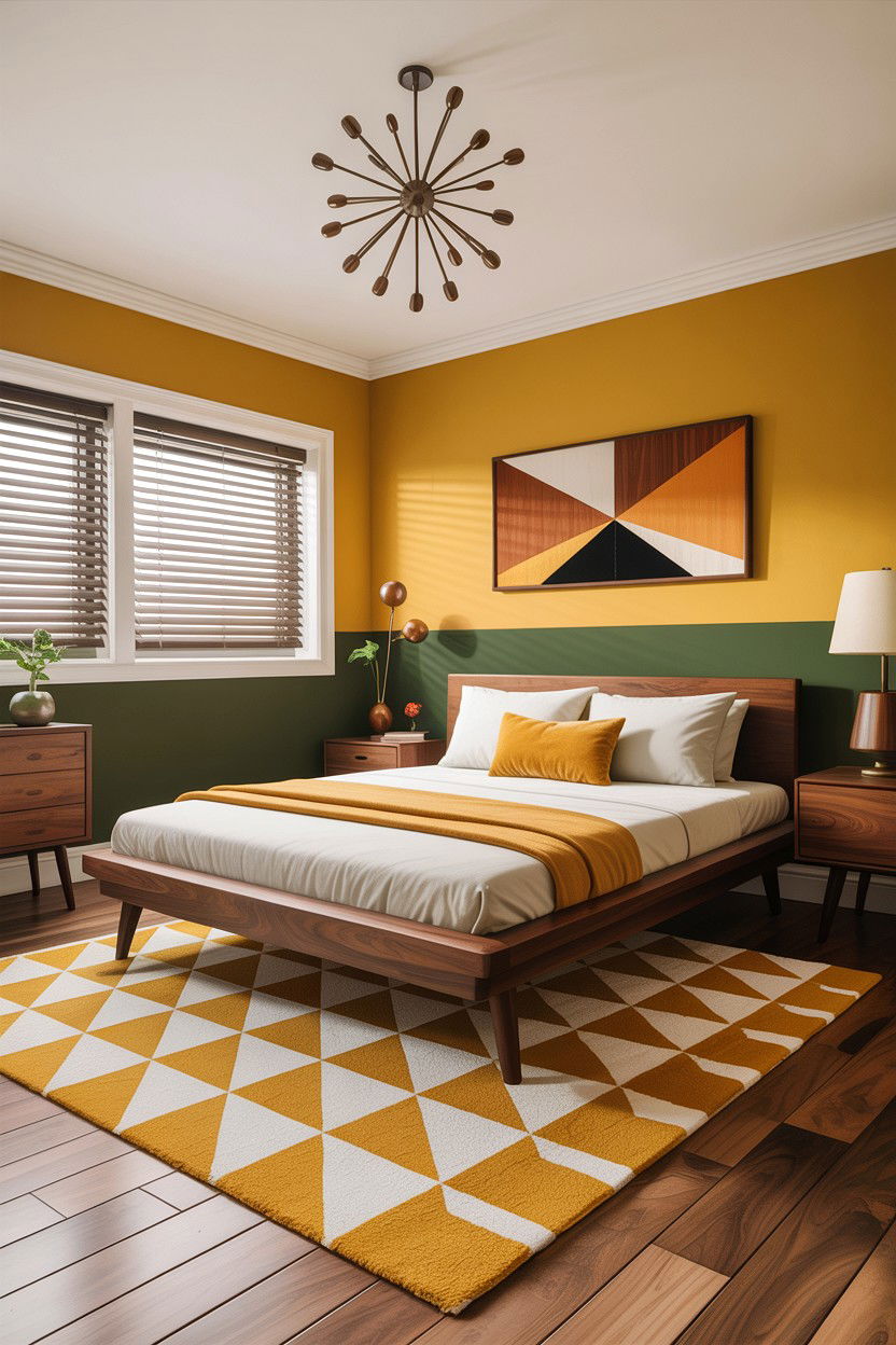 Mid century modern basement bedroom - 30 basement bedroom ideas