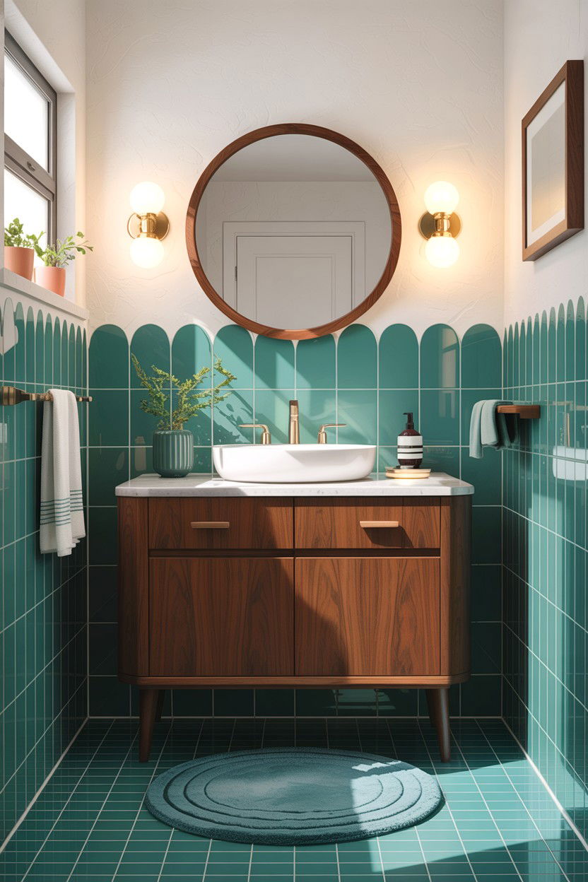 Mid century modern bathroom - 30 inspiring bathroom ideas