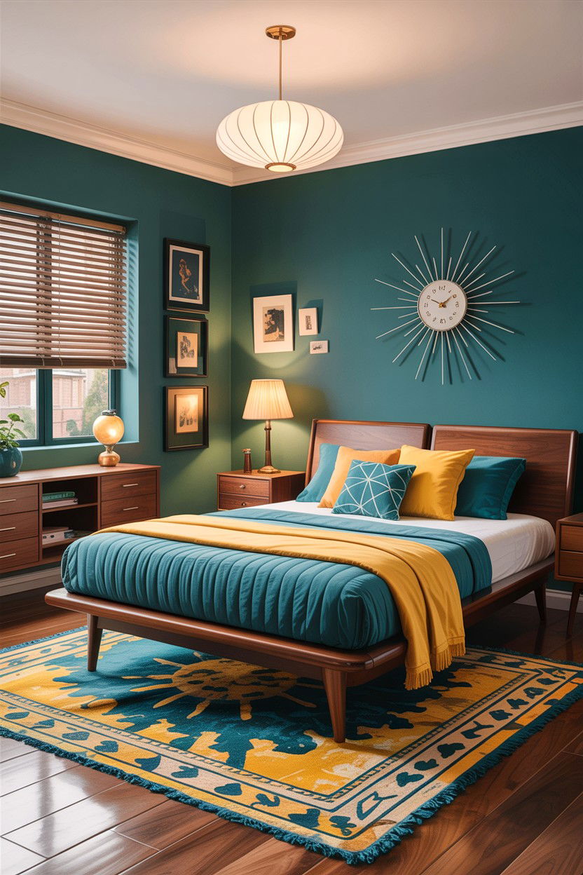 Mid century modern bedroom - 30 bedroom improvement ideas
