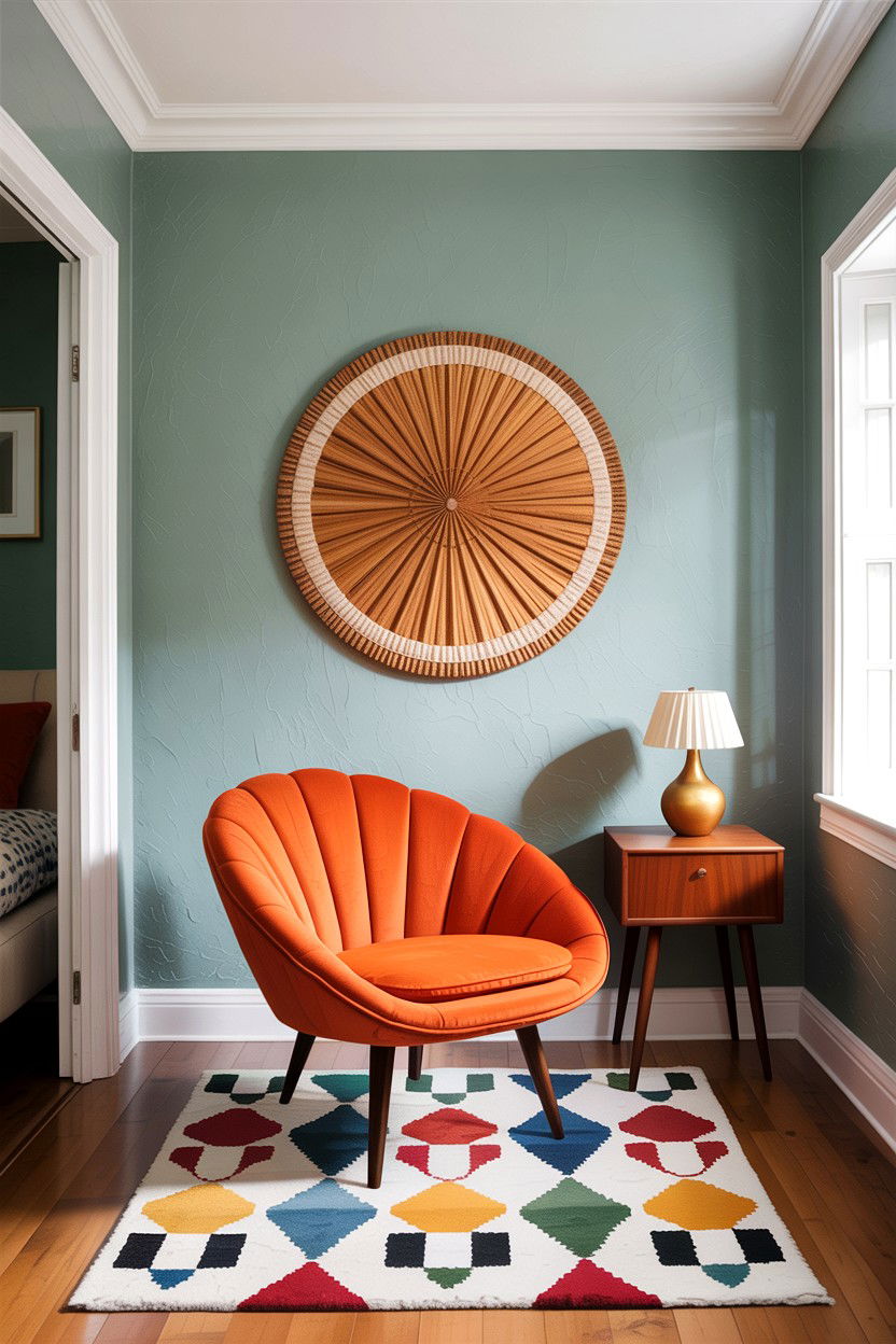 Mid century modern bedroom seating - 30 bedroom with sitting area ideas