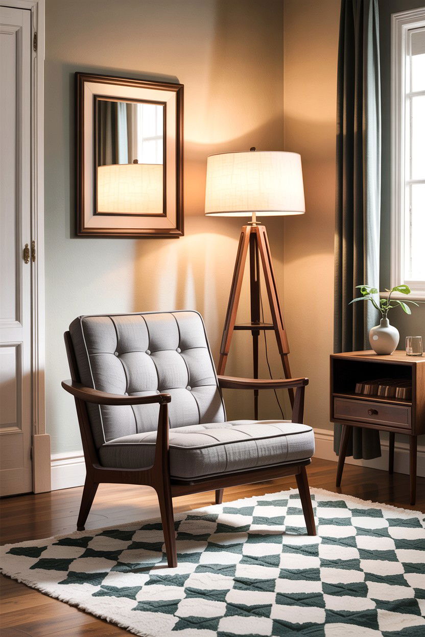 Mid century modern bedroom seating - 30 bedroom with lounge ideas