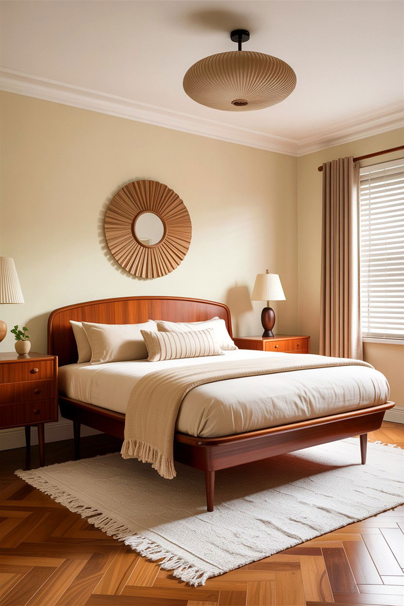 Mid century modern cream bedroom - 30 warm cream bedroom ideas