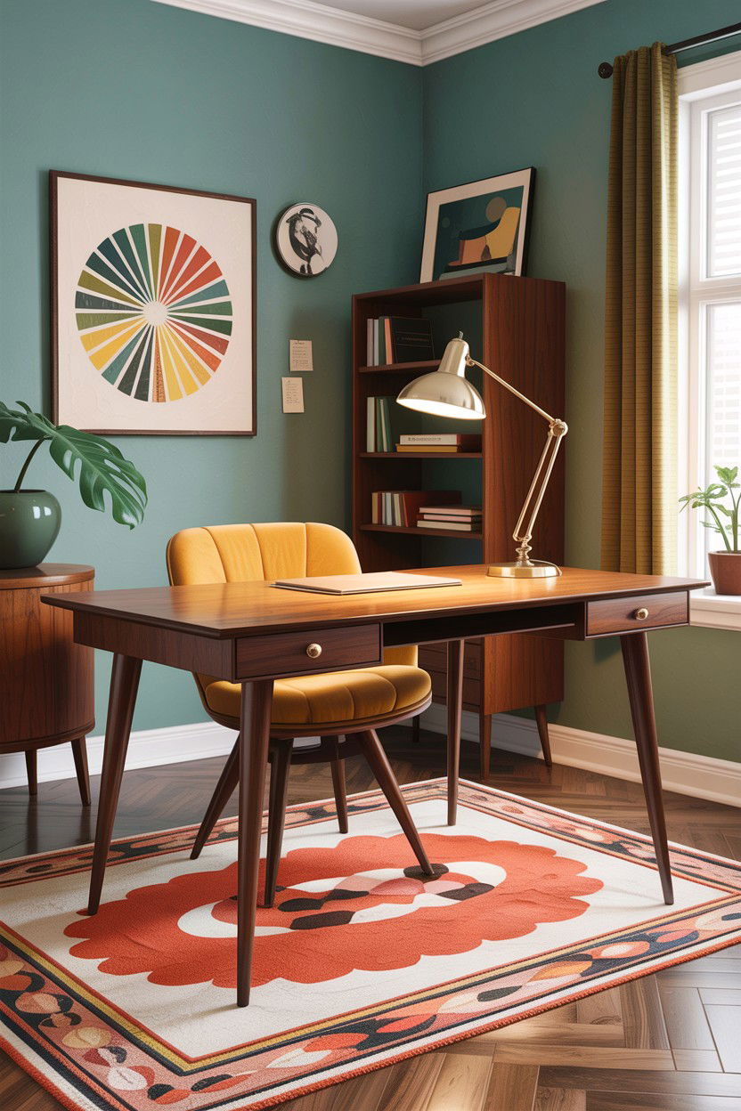 Mid century modern desk - 30 bedroom workspace ideas