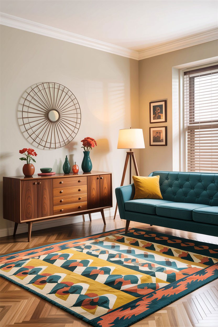 Mid century modern living room - 30 apartment living room ideas