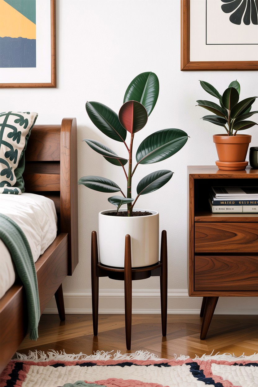 Mid century modern plant stands - 30 bedroom planters