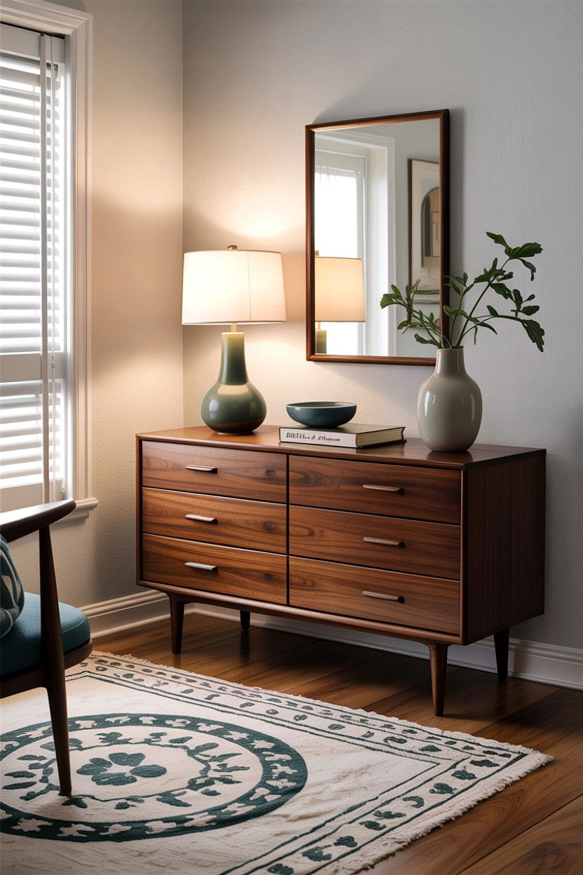 Mid century modern wood dresser - 30 bedroom wood dressers