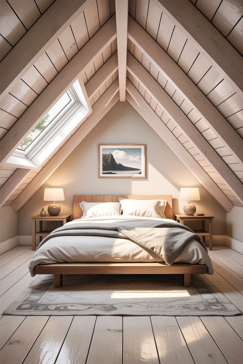 Minimalist Attic Bedroom - 30 Scandinavian minimalist bedroom ideas