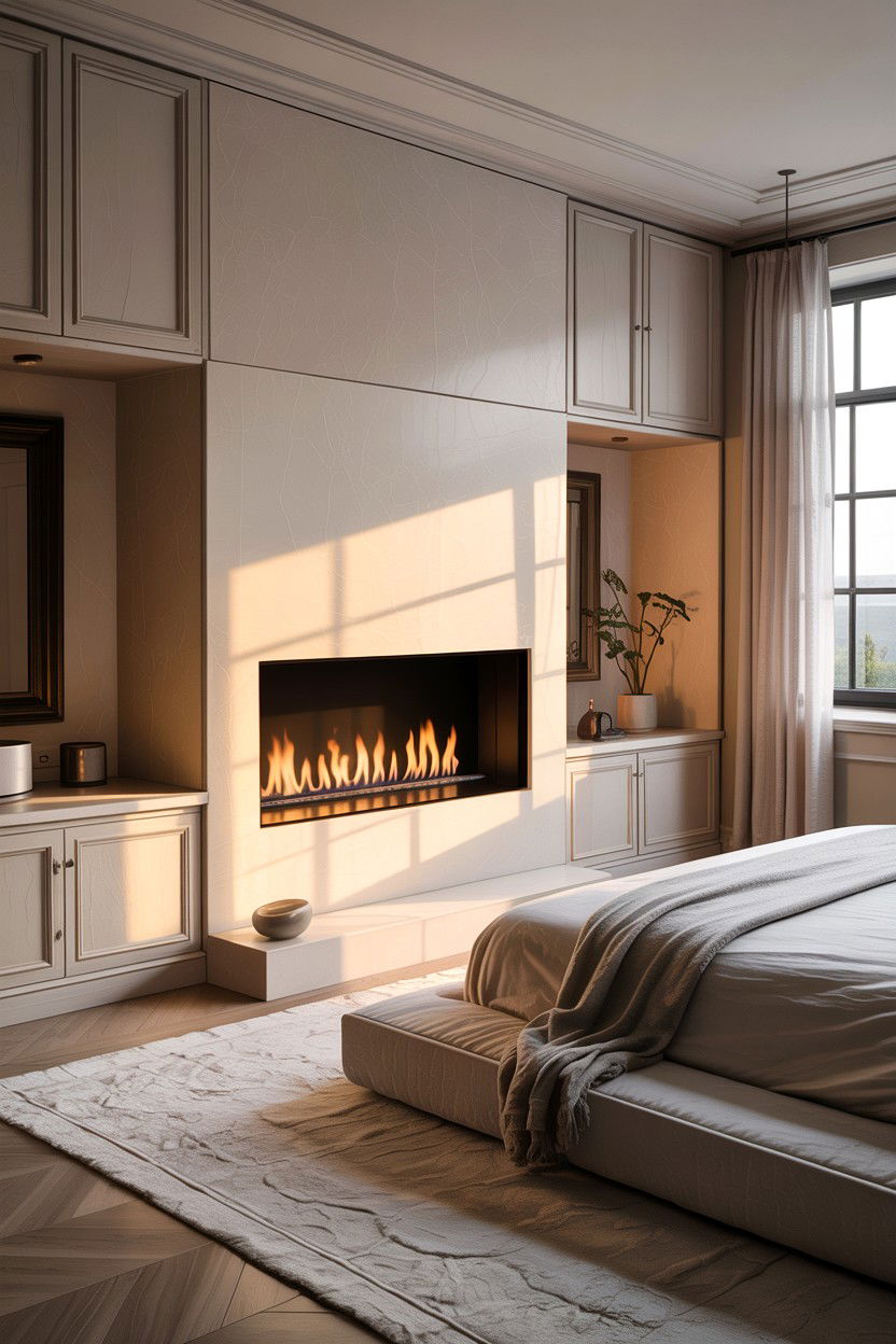 Minimalist Bedroom Fireplace - 30 bedroom with fireplace ideas