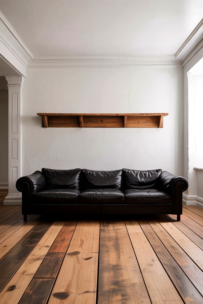 Minimalist Black Rustic Living Room - 30 rustic black living room ideas