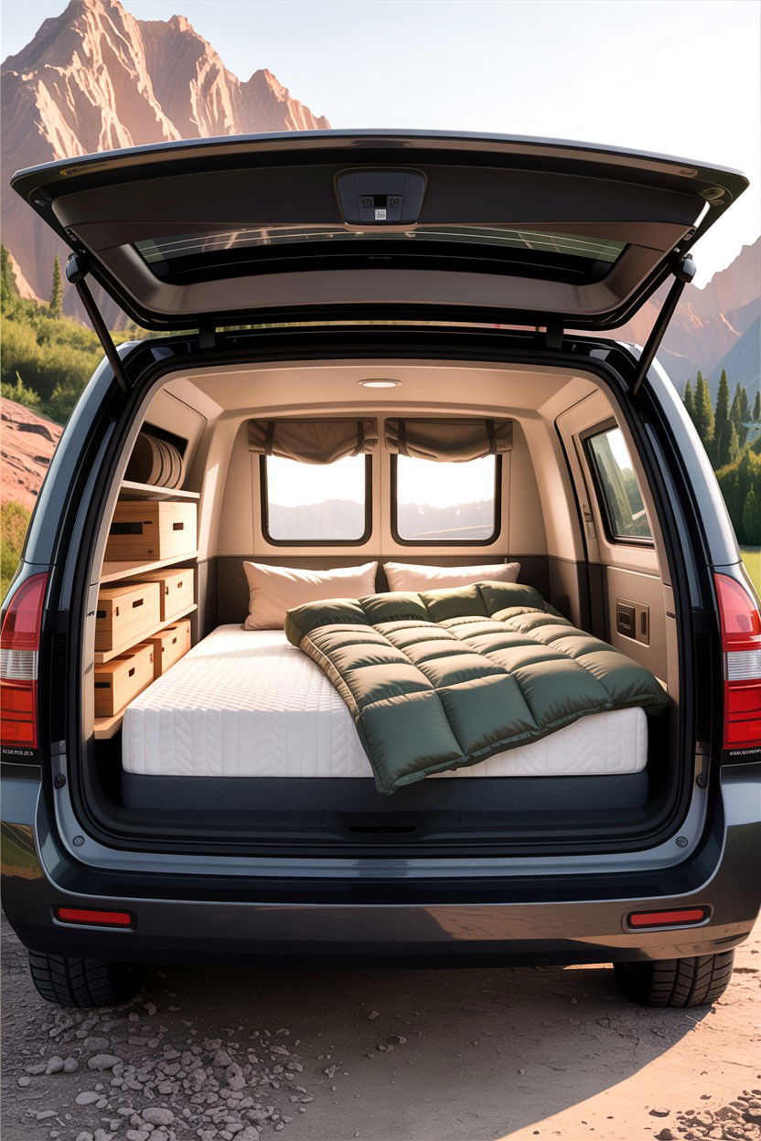 Minimalist Car Camping - 30 camping bedroom ideas