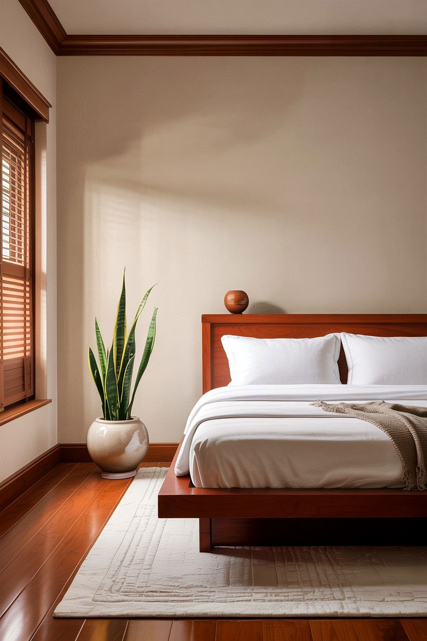 Minimalist Cherry Wood Bedroom - 30 bedroom cherry furniture ideas