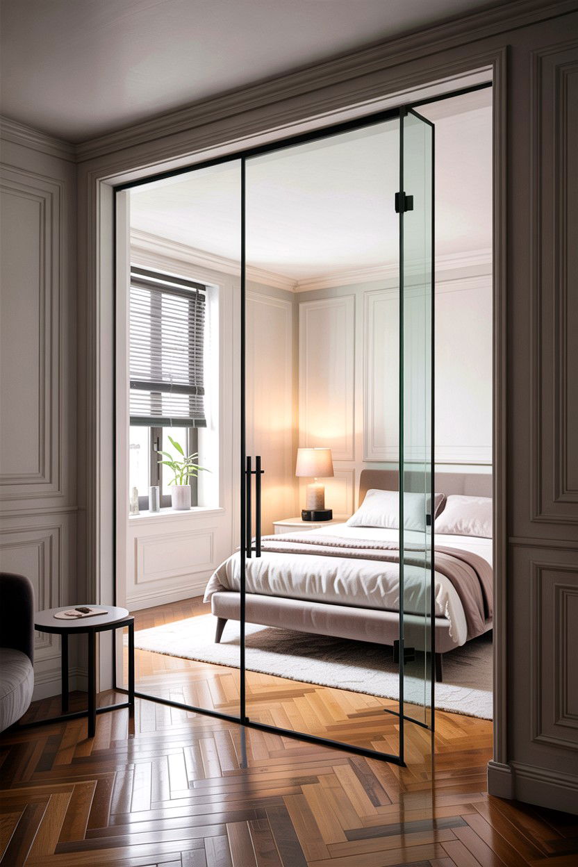 Minimalist Glass Door Bedroom - 30 bedroom glass doors
