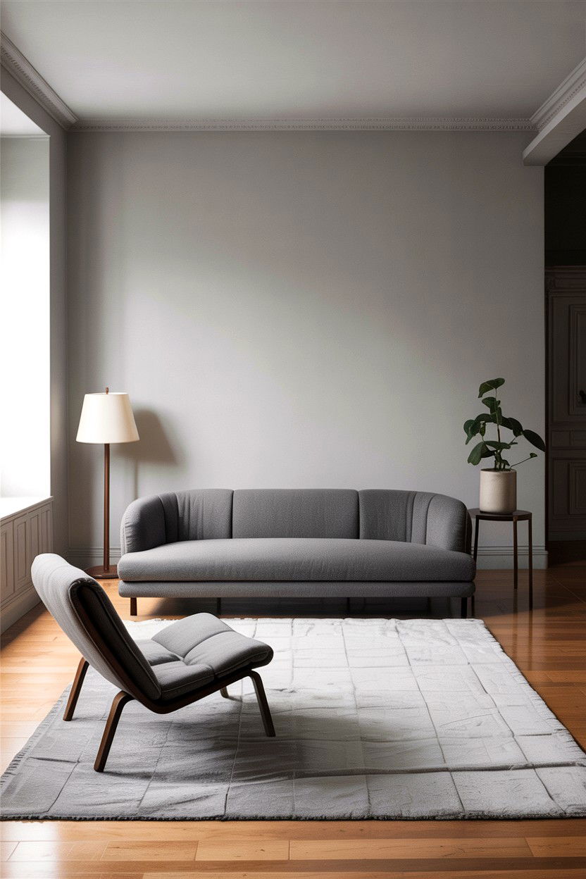 Minimalist Gray Living Room Layout - 30 living room gray furniture ideas