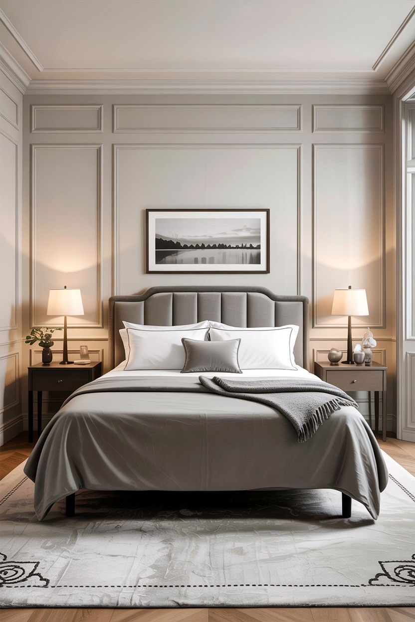 Minimalist Grey Bedspread - 30 bedroom bedspreads