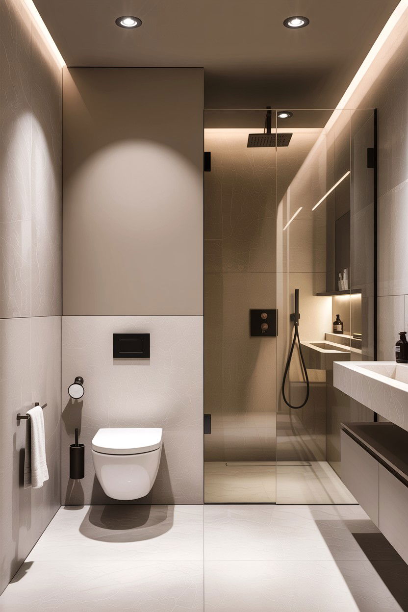 Minimalist Guest Bathroom - 30 guest bathroom ideas