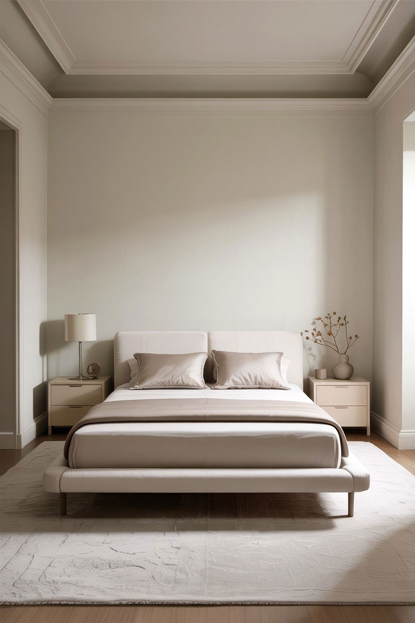 Minimalist Ivory Bedroom - 30 ivory bedroom ideas