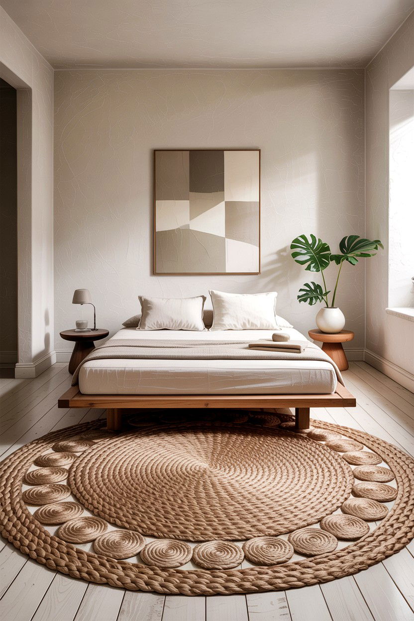 Minimalist Jute Rug - 30 bedroom jute rugs