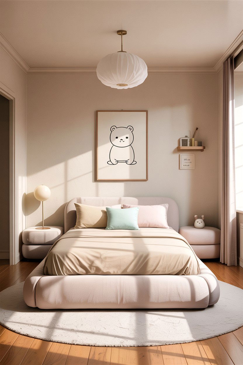 Minimalist Kawaii Bedroom - 30 kawaii bedroom ideas