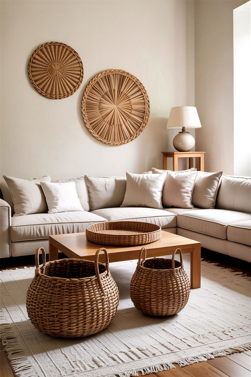 30 Beautiful Handwoven Living Room Ideas for Texture