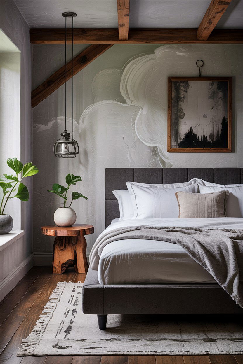30 Beautiful Rustic Gray Bedroom Ideas for Your Home