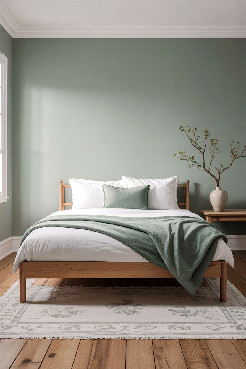 Minimalist Sage White Bedroom - 30 sage and white bedroom ideas