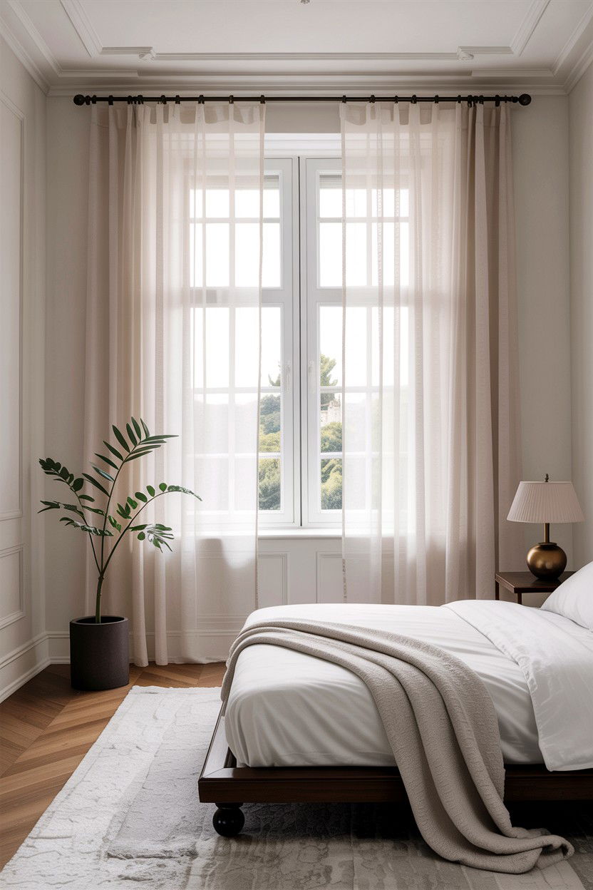 Minimalist Sheer Curtains - 30 bedroom sheer curtains