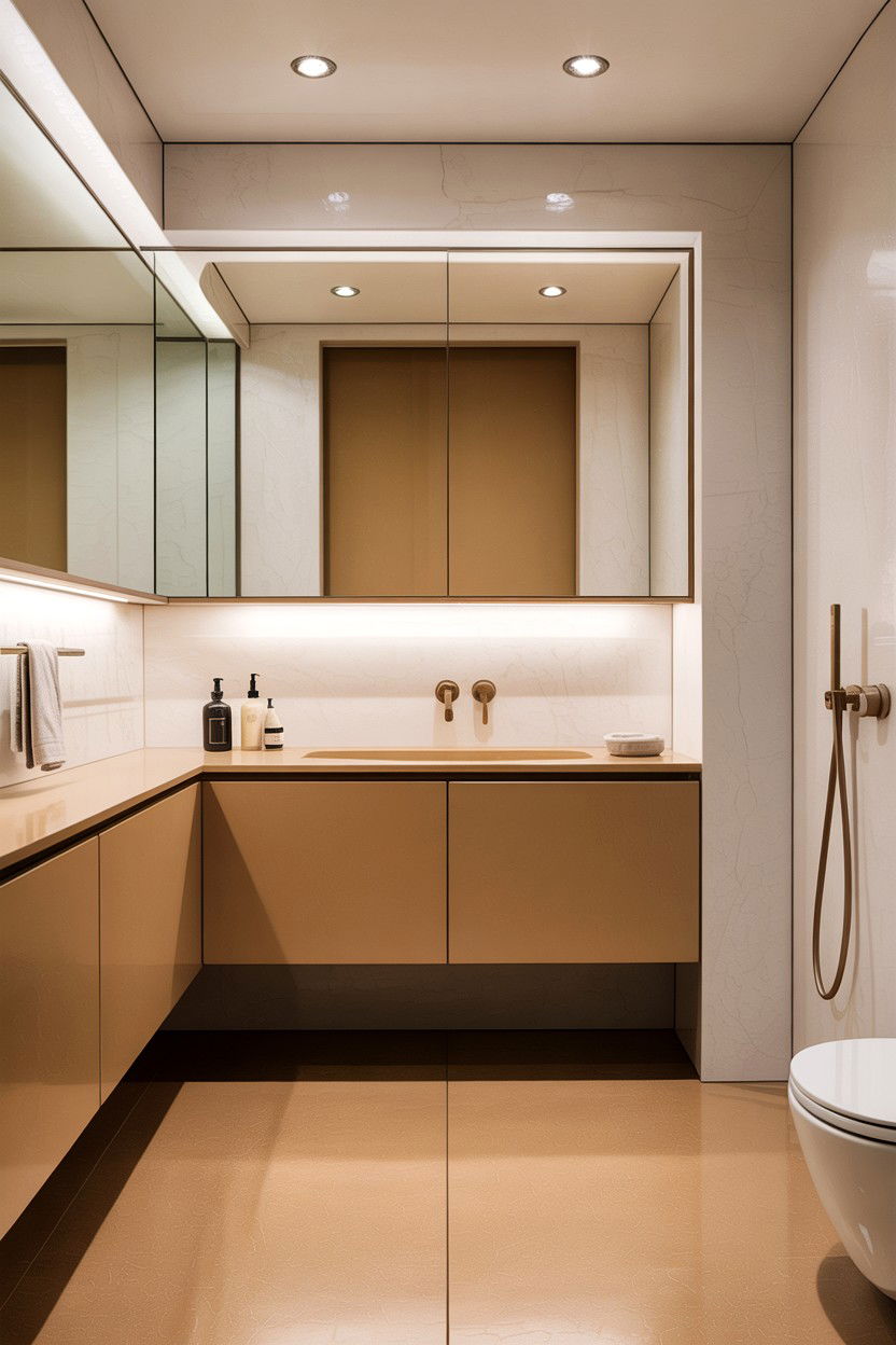 Minimalist Tan And White Bathroom - 30 tan and white bathroom ideas