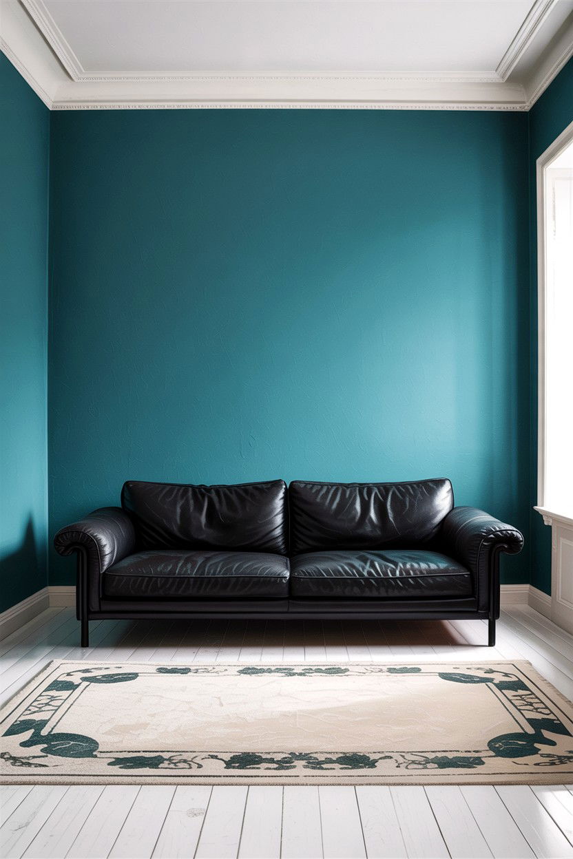 Minimalist Teal Living Room - 30 teal living room design ideas